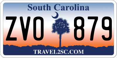 SC license plate ZVO879
