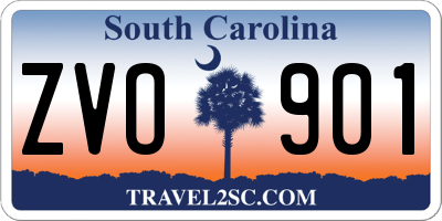 SC license plate ZVO901