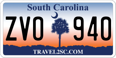 SC license plate ZVO940