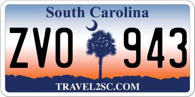SC license plate ZVO943