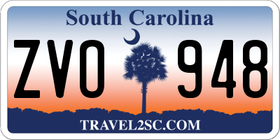 SC license plate ZVO948