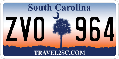 SC license plate ZVO964