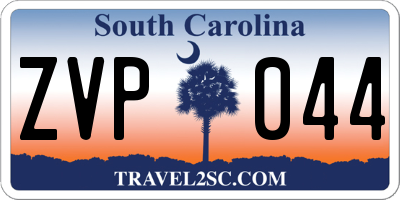 SC license plate ZVP044