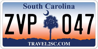 SC license plate ZVP047