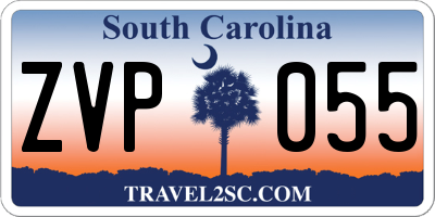 SC license plate ZVP055