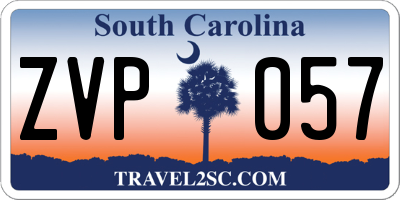 SC license plate ZVP057