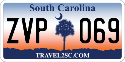 SC license plate ZVP069