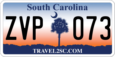 SC license plate ZVP073