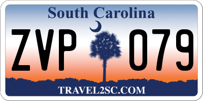 SC license plate ZVP079