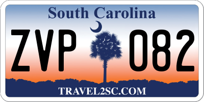 SC license plate ZVP082