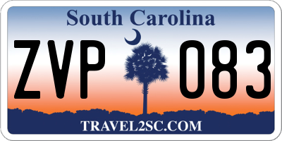 SC license plate ZVP083