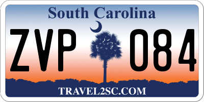 SC license plate ZVP084