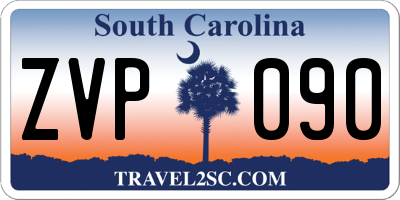 SC license plate ZVP090