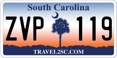 SC license plate ZVP119