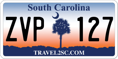 SC license plate ZVP127