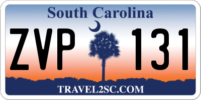 SC license plate ZVP131