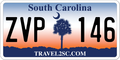 SC license plate ZVP146