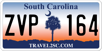 SC license plate ZVP164