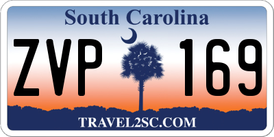 SC license plate ZVP169