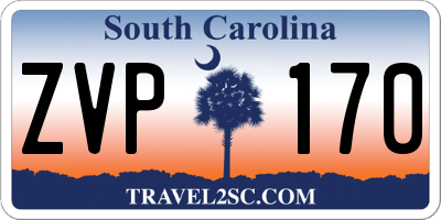 SC license plate ZVP170