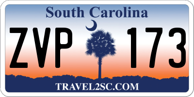 SC license plate ZVP173