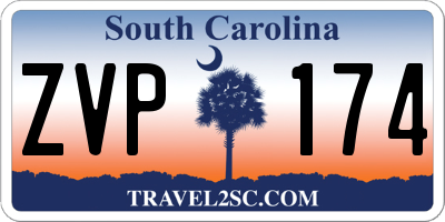 SC license plate ZVP174