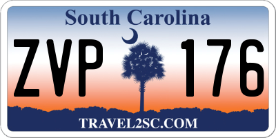 SC license plate ZVP176