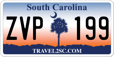 SC license plate ZVP199