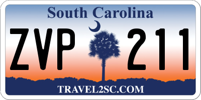 SC license plate ZVP211