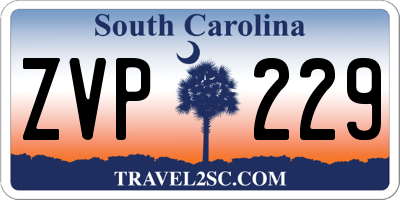 SC license plate ZVP229