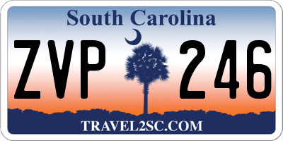 SC license plate ZVP246