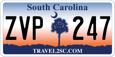 SC license plate ZVP247
