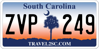 SC license plate ZVP249