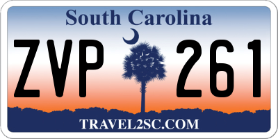 SC license plate ZVP261