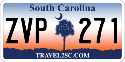 SC license plate ZVP271
