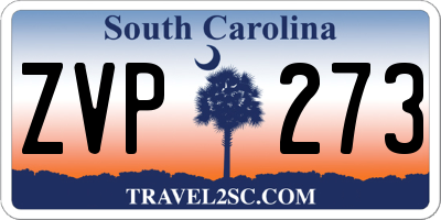 SC license plate ZVP273