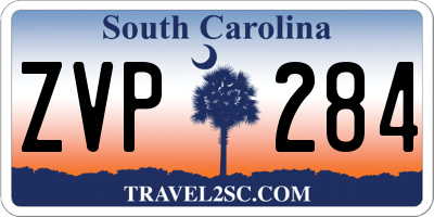 SC license plate ZVP284