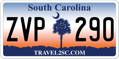 SC license plate ZVP290