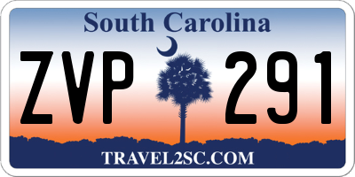 SC license plate ZVP291