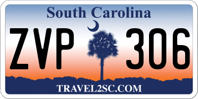 SC license plate ZVP306