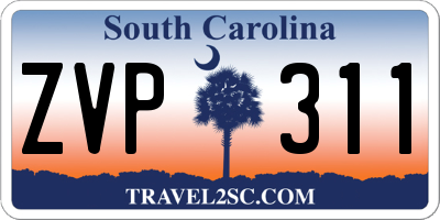 SC license plate ZVP311