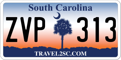 SC license plate ZVP313