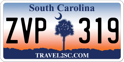 SC license plate ZVP319