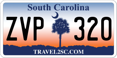 SC license plate ZVP320