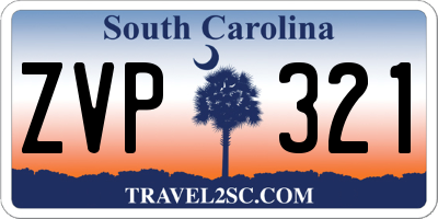 SC license plate ZVP321