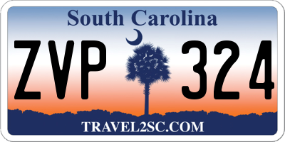 SC license plate ZVP324