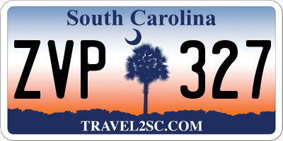 SC license plate ZVP327