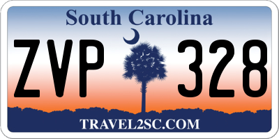 SC license plate ZVP328