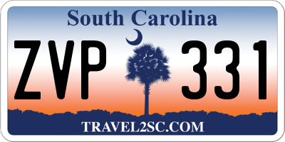 SC license plate ZVP331