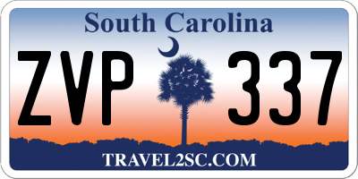 SC license plate ZVP337